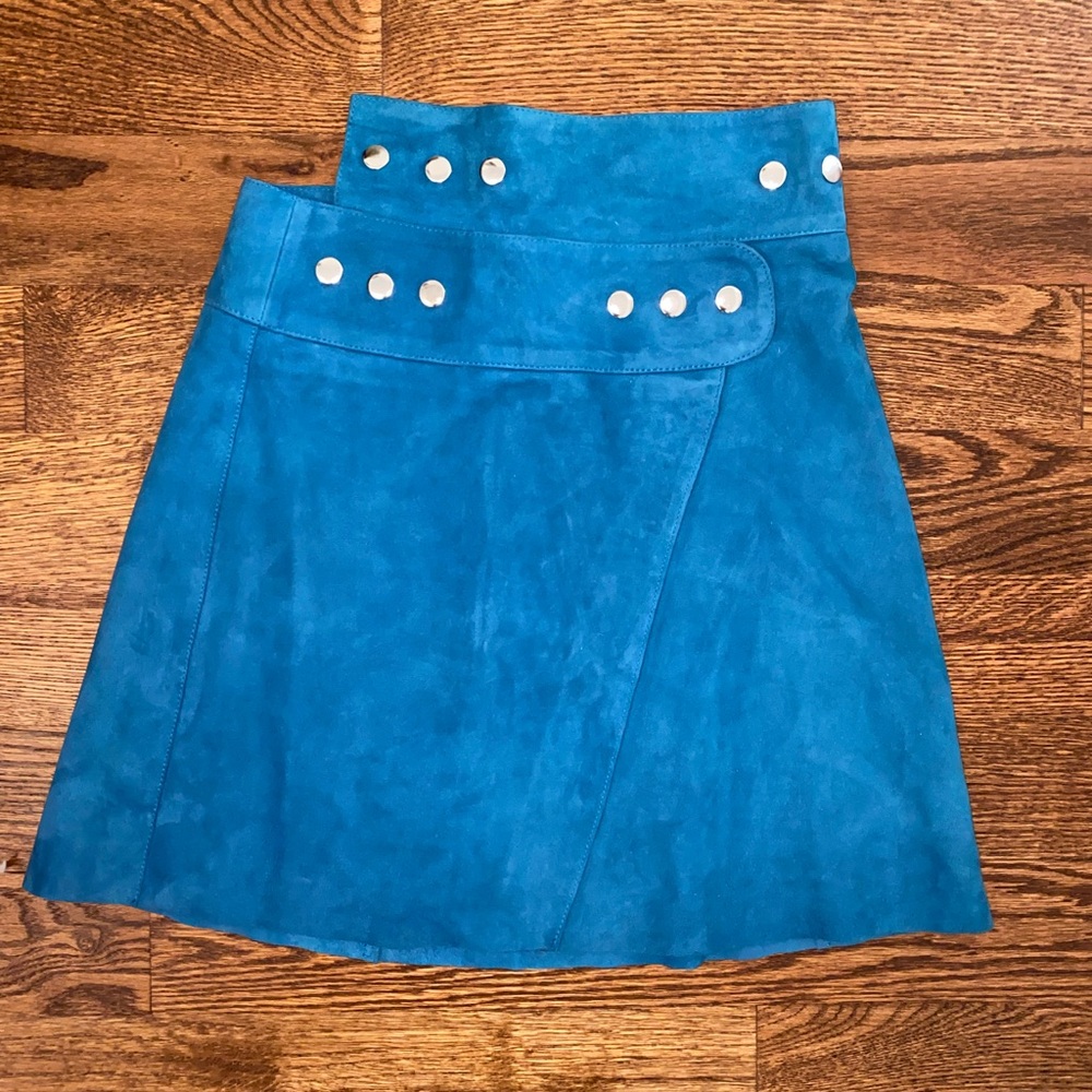 Maje Suede wrap skirt size 36